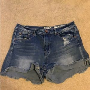 Denim shorts
